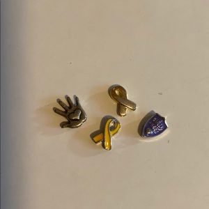 Origami Owl awareness charms (4)